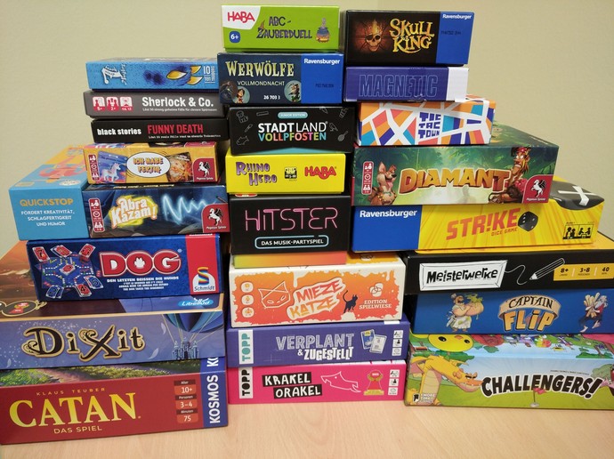 Das Foto zeigt die neuen Spiele. Das Foto zeigt die neuen Spiele.