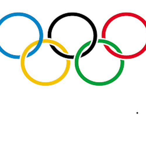 Das Foto zeigt  die olympischen Ringe.